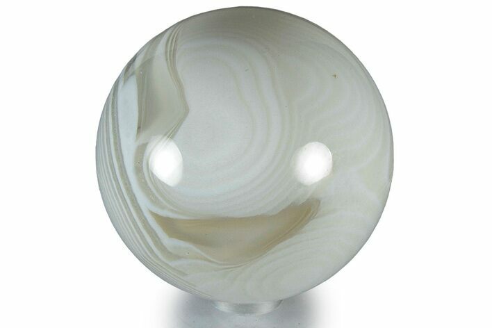 Polished Banded Brazilian Agate Sphere #309189